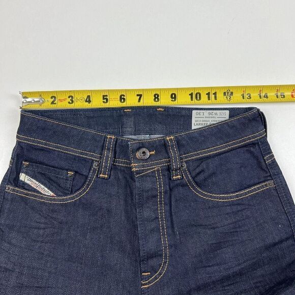 Diesel Mens Blue Denim Larkee Relaxed 0R8J4 Comfort Straight Jeans 26x30 $178 - Picture 7 of 12